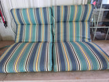 Striped Pair of Hampton Bay Outdoor Chair Cushions