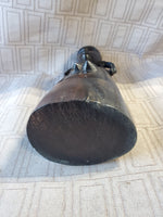 (A) Hand Carved Ebony Wood African Folk Art Statue