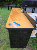 8' Craftsman Metal Framed Work Bench W/Detachable Back Pegboard **Read Description ***HEAVY ITEM***READ DETAILS ON PICK UP POLICY***