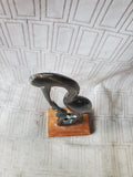 Hand Carved Water Buffalo Horn Heron Figurine (A)