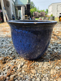 Cobalt Blue Glazed Terracotta Planter