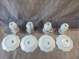 8 Piece MZ Austria Floral Teacup and Saucer Set