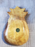 Hand Carved Wooden Pineapple Trinket Dish