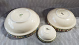 3 Piece Hungarian Pottery Nesting Mixing Bowl Set