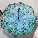 Blue, Green, and Purple Umbrella