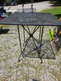 Tall Black Metal Outdoor Table
