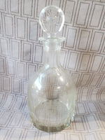(A) Clear Glass "Claret" Decanter