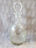(A) Clear Glass "Claret" Decanter