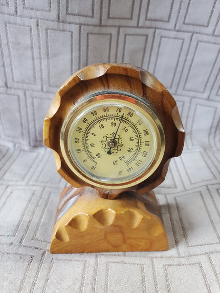Wooden Desk Thermometer