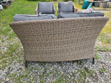4-Piece All Weather Wicker Patio Set w/Cushions **Read Description