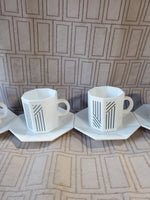 12 Piece Arcopal Teacup and Saucer Set