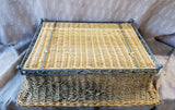 Woven Storage Basket with Metal Frame