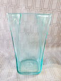 Blenko Art Glass Paper Bag Vase