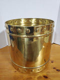Large Brass Cache Pot