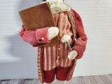 Byers' Choice Carolers Signed Colonial Williamsburg "Boy with Rose" Figurine
