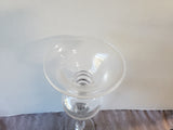 Tall Clear Glass Candle Holder