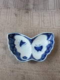 Andrea by Sadek Style Blue and White Butterfly Trinket Dish