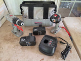 Craftsman 19.2v Drill, Flashlight,  Charger, Two Batteries and Carry Bag