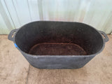 Vintage Oblong 22" Cast Iron Footed Pot/Ham Boiler