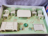Vintage Strombecker True Scale Play Furniture Dining Room Set Model No. 72-200 (B)