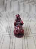 Red Resin Elephant Figurine