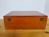 Vintage Wooden Silverware Chest Box
