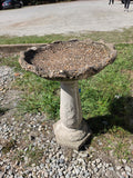 Two Piece Cement Bird Bath *Read Description*
