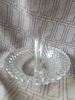 Round Clear Glass Basket