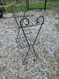 Vintage 3-Tier Wire Shelf Unit w/Scroll Accents