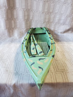 Camouflage Model Boat with Display