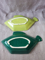 Pair of L40 USA Pottery Fish Plates