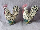 Pair of Young's Inc. Resin Chicken Figurines (B)