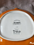 Set of 4 Pier 1 Orange Pumpkin Salad Plates