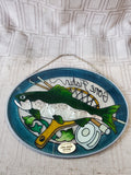 Gone Fishin' Stained Glass Suncatcher