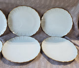 Set of 8 Scalloped Edge Snack Plates