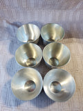 (B) 6 Piece Lot of Assorted Pewter Jefferson Cups