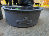 Pair of Resin Umbrella Pole Planters