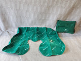 Samsonite Green Suede Inflatable Travel Neck Pillow