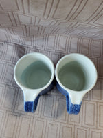 (A) Pair of Quail Run Signed Elizabeth Krome Pottery Mugs
