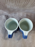 (A) Pair of Quail Run Signed Elizabeth Krome Pottery Mugs