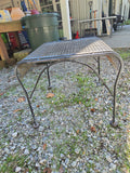 Black Metal Outdoor Side Table