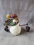The Boyds Collection Carvers Choice Snowman Figurine