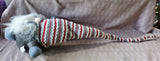 Stuffed Gnome with Posable Christmas Hat Doorstop