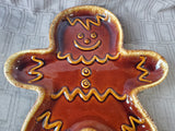 Hull Pottery Gingerbread Man Serving Tray