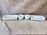 4 Piece Small Ceramic Baking Dish Lot