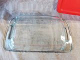 Pyrex Clear Glass Baking Dish with Storage Lid