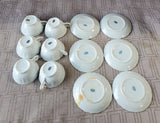 12 Piece Demitasse and Saucer Set