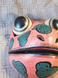 Indonesian Wood Carved Frog Mask