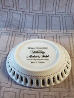 (A) Andrea by Sadek Colonial Williamsburg "Winter Homestead" Trinket Dish