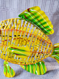 Multi-Colored Metal Fish Figurine